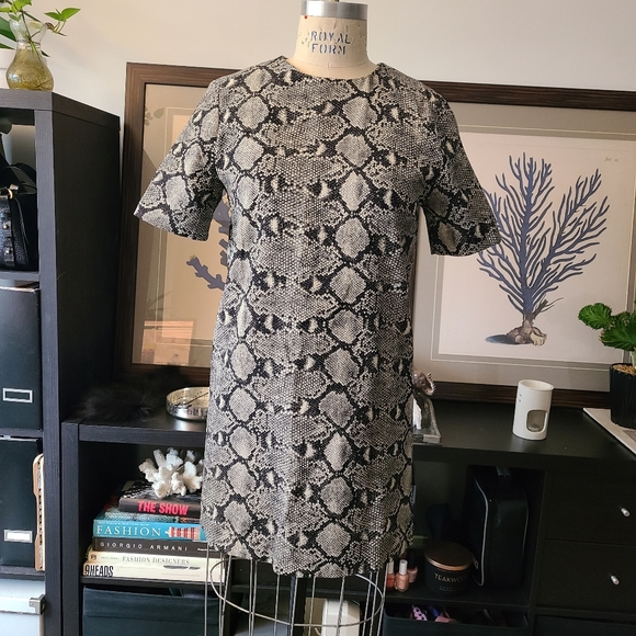 Zara Shift Dress in Snakeskin Pattern - Picture 3 of 7